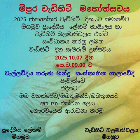 "මීපුර වැඩිහිටි මහෝත්සවය" - 2025